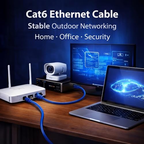 Cable ethernet Cat6 exterior 305 m UTP con carrete de madera miniatura 7