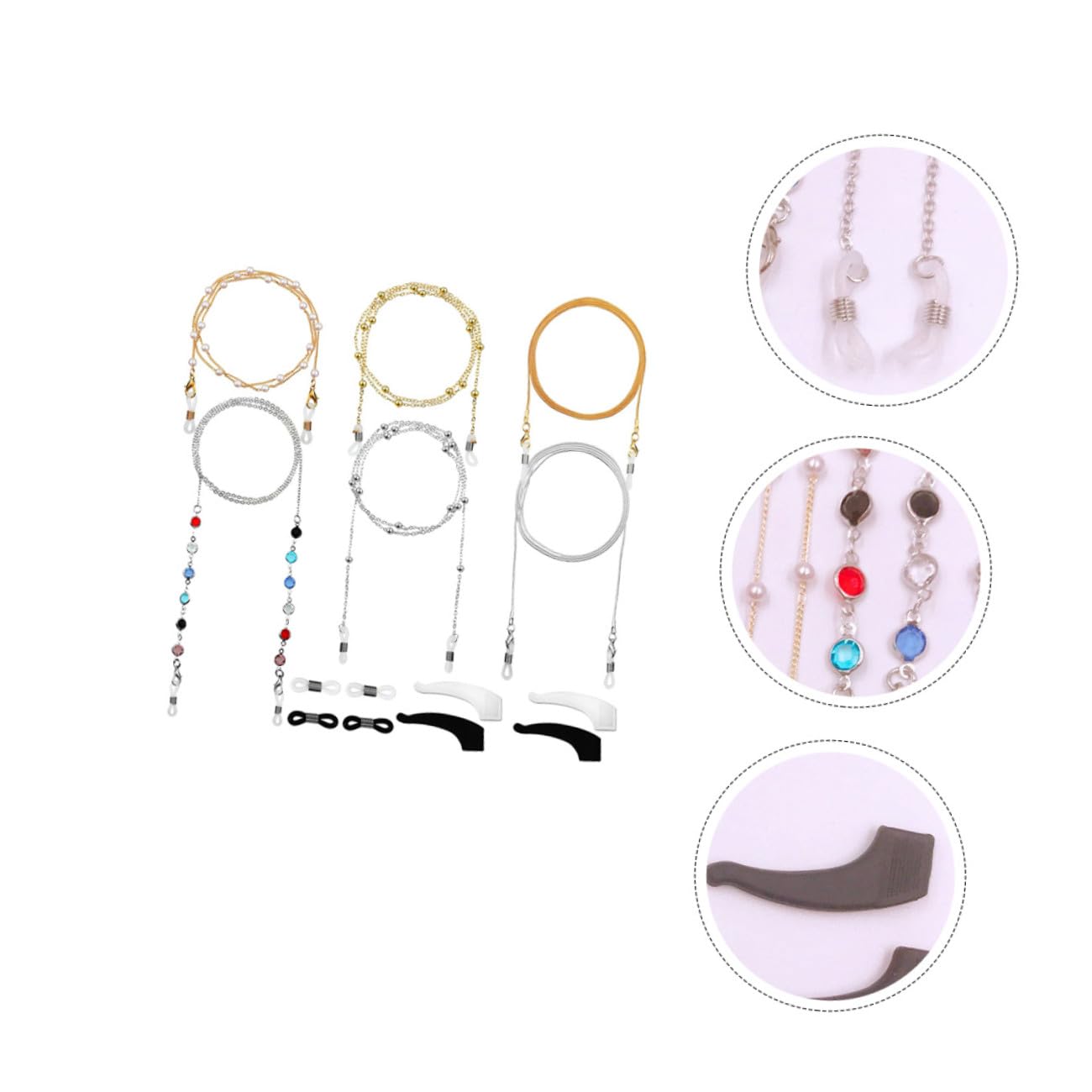 VALICLUD Cadena de máscara de cadena para gafas cuerdas para anteojos gafas de sol de moda cordón para gafas Cordón para anteojos cadenas de gafas de moda cadenas de anteojos cobre