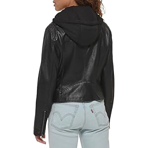 Levi's Women's The Classic Faux Leather Motorcycle Jacket (Regular & Plus Size)