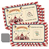 *Package* Each set of scratch-off game cards includes 42 lose cards and 8 win cards, as well as 50 silver sticky scratch-off stickers. Each card measures 3.5" x 2". (for adults or over 12 years old) *How to uss* Simply stick the included scratch-off ...