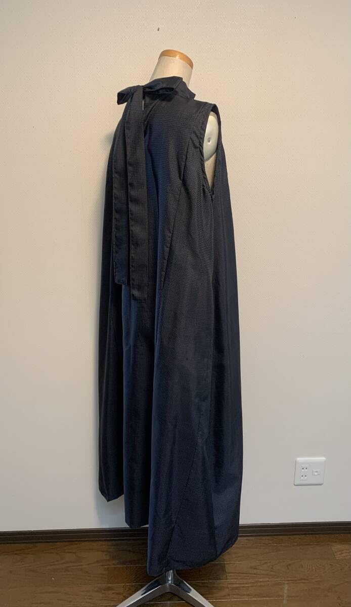 Amazon.co.jp: 着物リメイク 男物大島紬 後ろリボンAライン