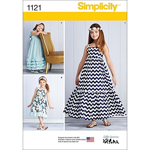 Simplicity Patterns 1121 Robe Enfant : Finis les Vêtements Mal Ajustés Taille 3-6