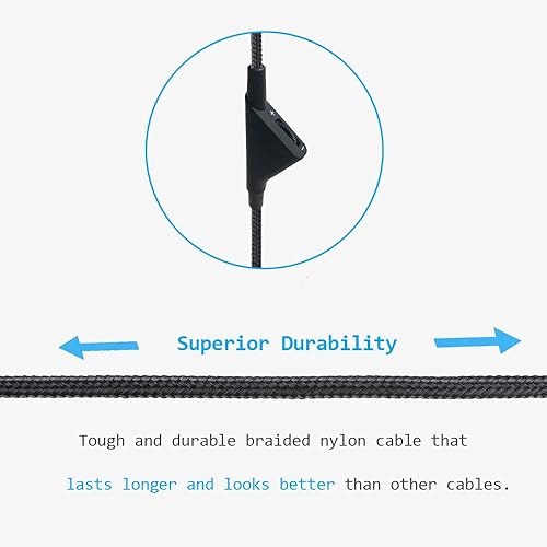 Miniatura 4 de Cable de control de volumen en línea Astro A10 A40, cable de audio para juegos compatible con auriculares Astro A10 A40 (6.6 ft, función de control