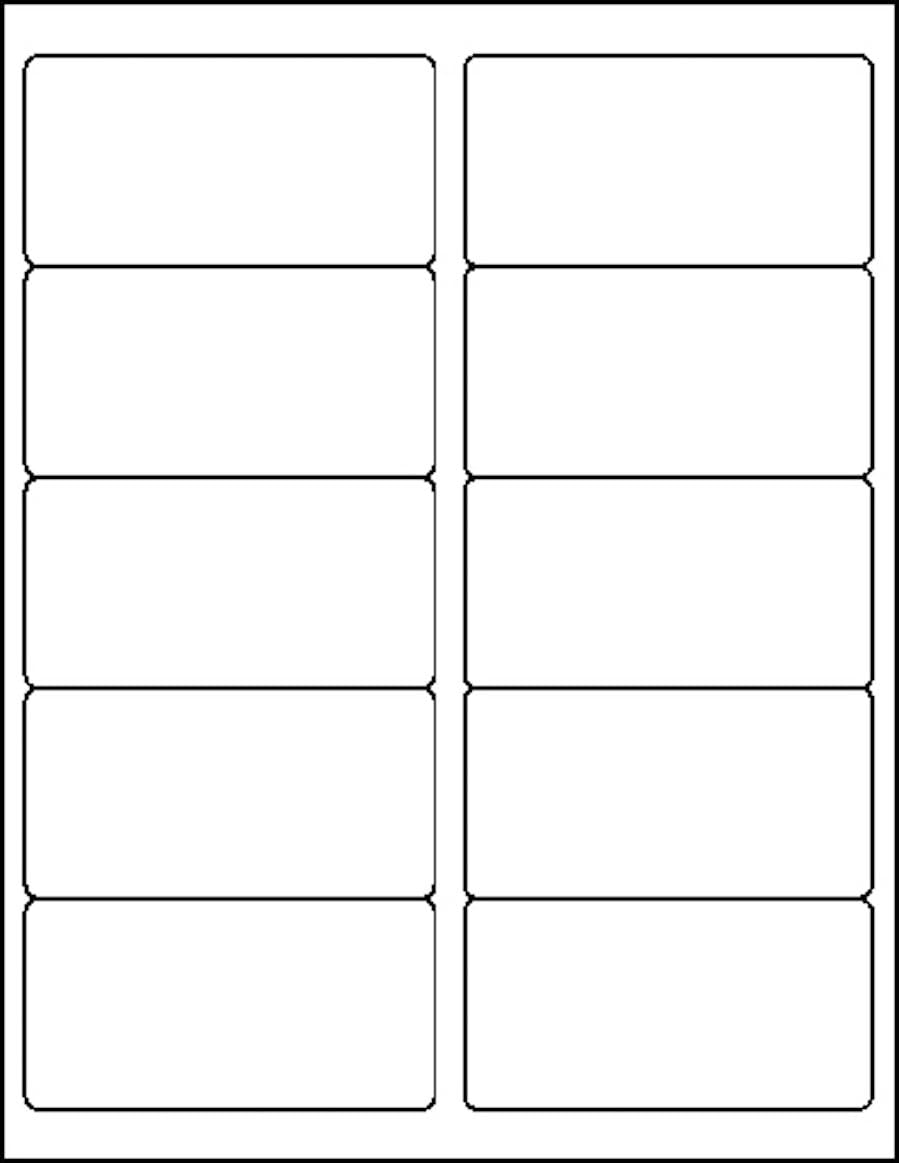 MACO Laser/Ink Jet White Shipping Labels, 10 Per Sheet, 500 Sheets, 5000 Labels Per