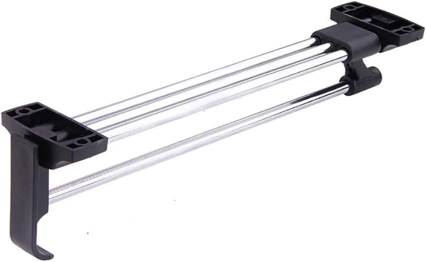 Clothes Hanging Rod Laundry Room Simple Wardrobe Pull Out Retractable Clothes Hanger Rail Towel Coat Racks Closet Rod(30cm)