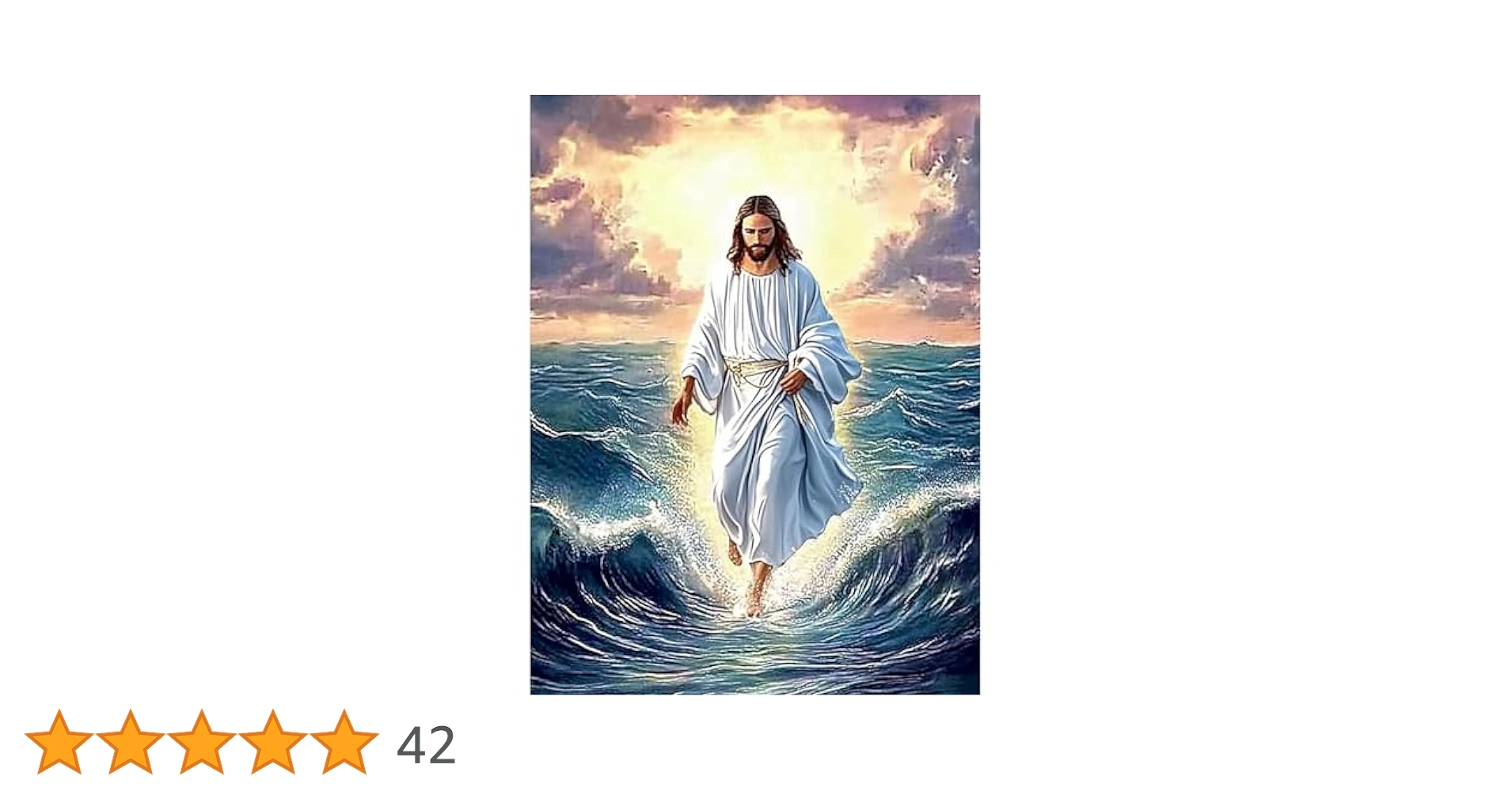 Amazon.co.jp: DIYDECORFUN Jesus Walk On Sea ダイヤモンド