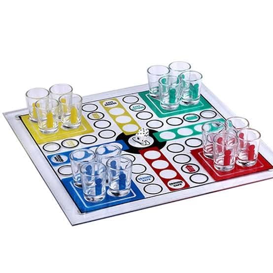 Wellingston Drinking Ludo Game Set with Shot Glasses | Multicolour Party Board Game | Fun Ideal for Game, Night, Social Events, Birthday Celebrations, House Gatherings & Bachelorette-image-40