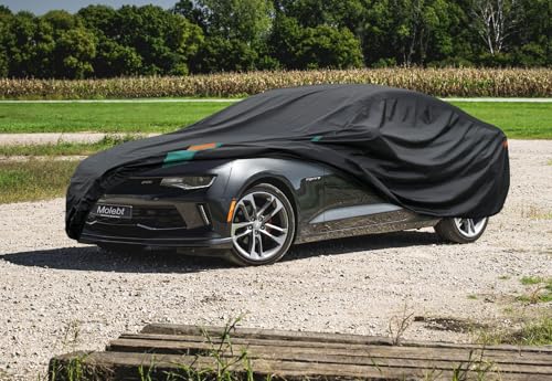 Image of Car Cover Custom Fit for Chevy Camaro (1LS, 1 /2 /3 LT, LT1, 1SS, 2SS, ZL1), 1971-2025 Chevrolet Camaro Waterproof All Weather for Automobiles, Outdoor Full Cover Rain Sun UV Protection.