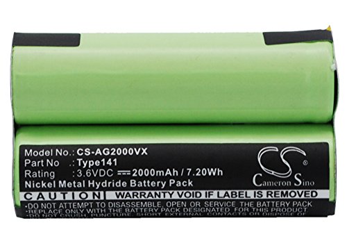 Sabuly 3.6V High-Performance Replacement Battery for AEG ELE Junior 2.0 with Type141/2000mAh