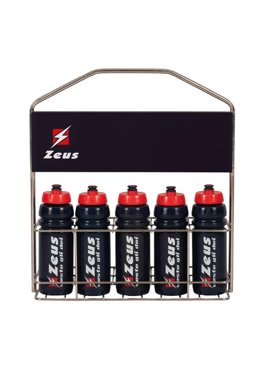 Etoile Kit Cestello PRO con 10 Borracce per Zeus Sport Calcio Calcetto Relax Fitness Palestra Ciclismo Training Allenamento Accessori Partita Gara Tempo Libero Equipment