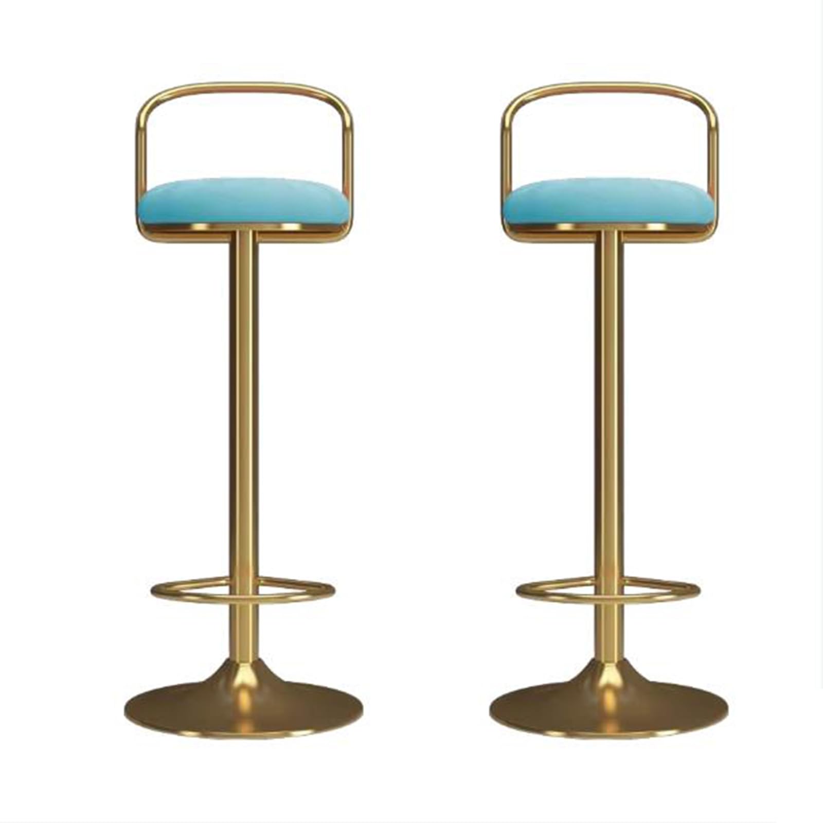 Chaises de bar en cuir de selle réglables pour îlot central de cuisine moderne
