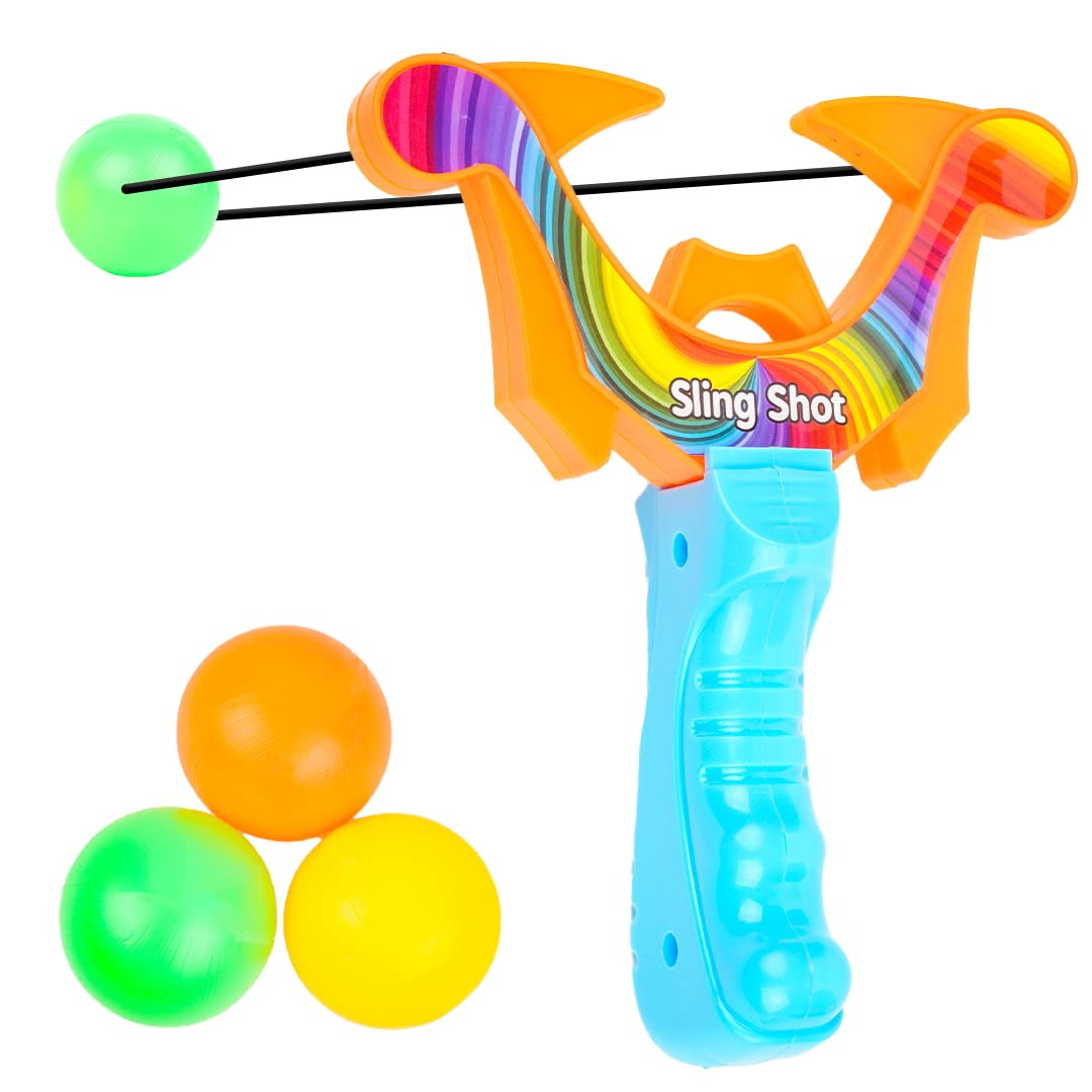 Ratnas Slingshot Pull Back Power Blaster Catapult Gulel Shooter Archery with Plastic Balls for Kids 5+ Years (B0C1V67DTJ) Amazon Price History, Amazon Price Tracker