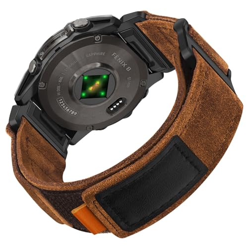 Correa de cuero 26mm para Garmin Fenix 8 y más miniatura 1