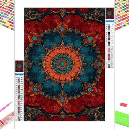 Peinture Diamant Rouge et Style Bohême pour Illuminer Votre Décoration de Salon de Maison