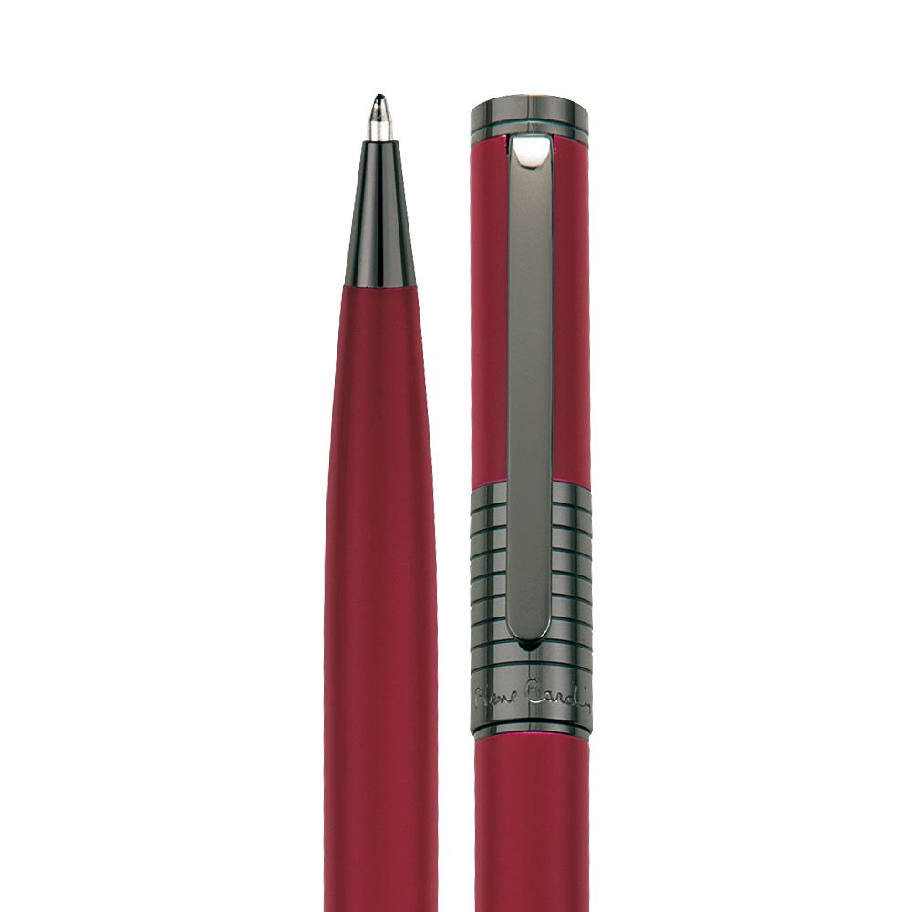 Pierre Cardin® EVOLUTION Kugelschreiber mit Gravur | Premium Stift Etui | blaue Mine | edel | personalisiertes Geschenk | Namen | graviert | Jahrestag | Geburtstag (Rot)