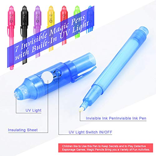 Amteker Mitgebsel Kindergeburtstag Zauberstifte, UV Stift Ostergeschenke Kinder Teenager, Kleine Ostern Geschenke für Kinder, Give Aways Kindergeburtstag Gastgeschenke, Kindergeburtstag Mitgebsel