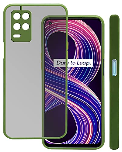 Image of Jkobi Plastic Back Cover for Realme 8 5G, Clear Light Green
