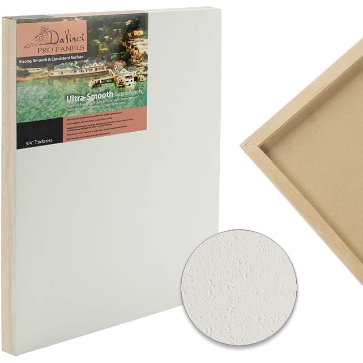 Da Vinci Pro Ultra Smooth Gesso Panels 34 Panel Single 4x8 - 12 Pack