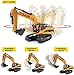 Top Race Excavator TR-215/211 2.4Ghz Remote Control Metal Excavator Construction Toy with Transmitter