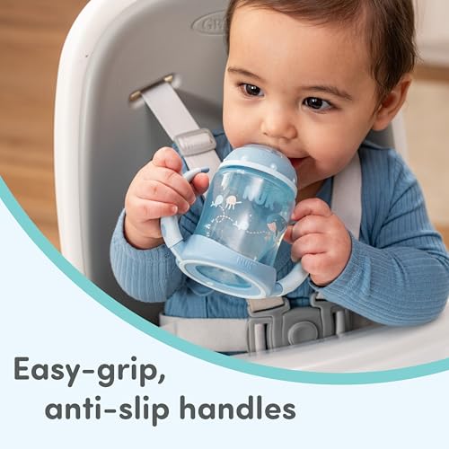 Image of NUK First Choice Learner Cup 2.0, 5 oz. Sippy Cup with Handles, Spill Proof, Leak Proof Soft Straw Cup, 2-pack