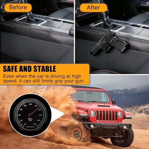 Magnetic Gun Mount for Truck Car, Gun Holster for Pistol, 30lb Rating Gun Magnet Mount for Truck Car Vehicle Desk Safe Wall Alternate view