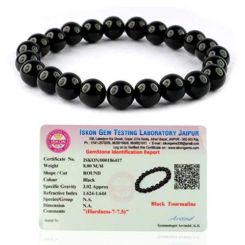 Image of Reiki Crystal Products Certified Natural Crystal Stone 8 mm Round Beads Bracelet for Men & Women | Reiki Charged Gemstone Bracelet | Multiple Stone Variants Available