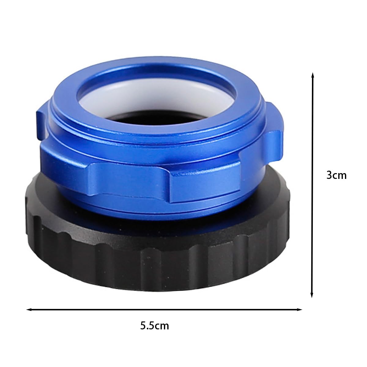 Adaptateur d'oculaire pour télescope, adaptateur d'interface de verrouillage coaxial M42 vers 1,25 pouce, accessoire d'astrophotographie en alliage d'aluminium (bleu)