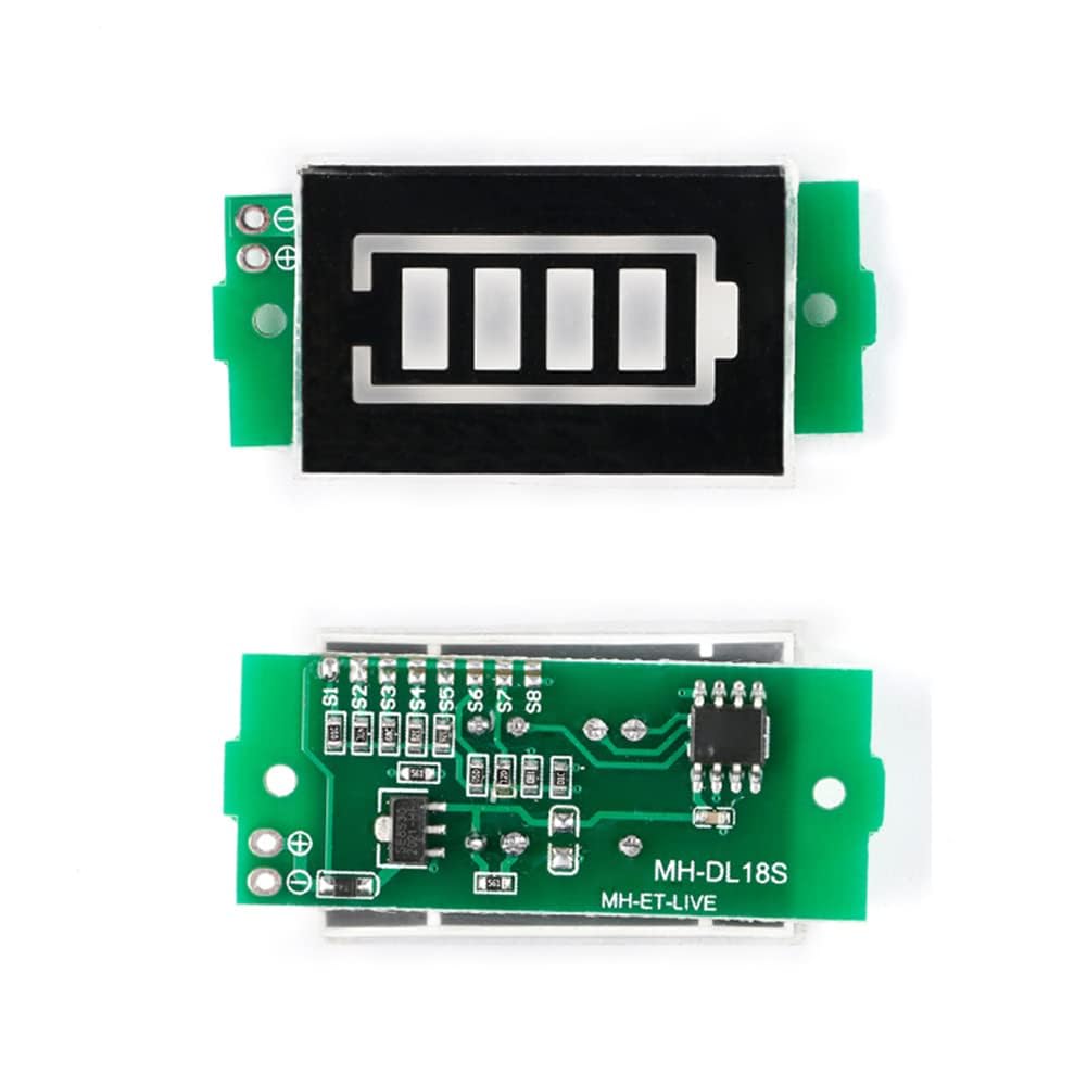 1S 2S 3S 4S 5S 6S 7S 8S 1-8S Lithium Battery Capacity Indicator Module 4 Sections Green LED Display Tester Li-po Li-ion-image-46