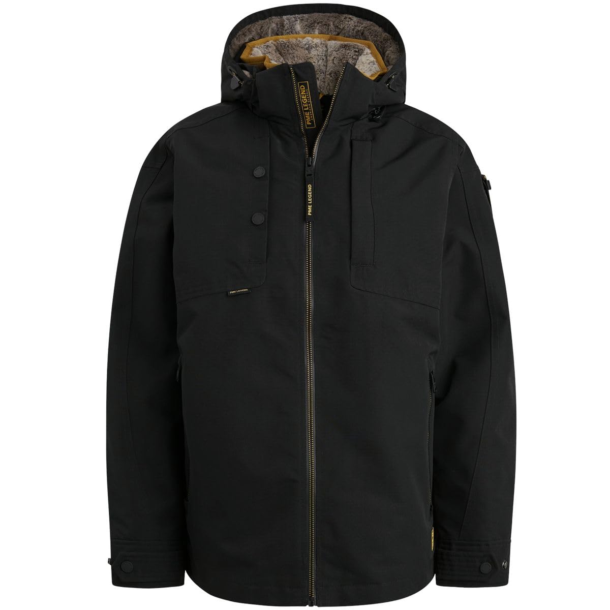 PME Legend Semi Long Jacket Snowpack Trail Ripstop - Herren Jacke, Größe_Bekleidung:XL, Farbe:black
