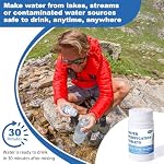 Water Purification Tablets (100 Count) - Water Tablets Purification for Drinking for Camping, Boating, Hiking, Backpacking, Emergencies - Portable Water Treatment for Safe Drinking Anywhere - Image 2