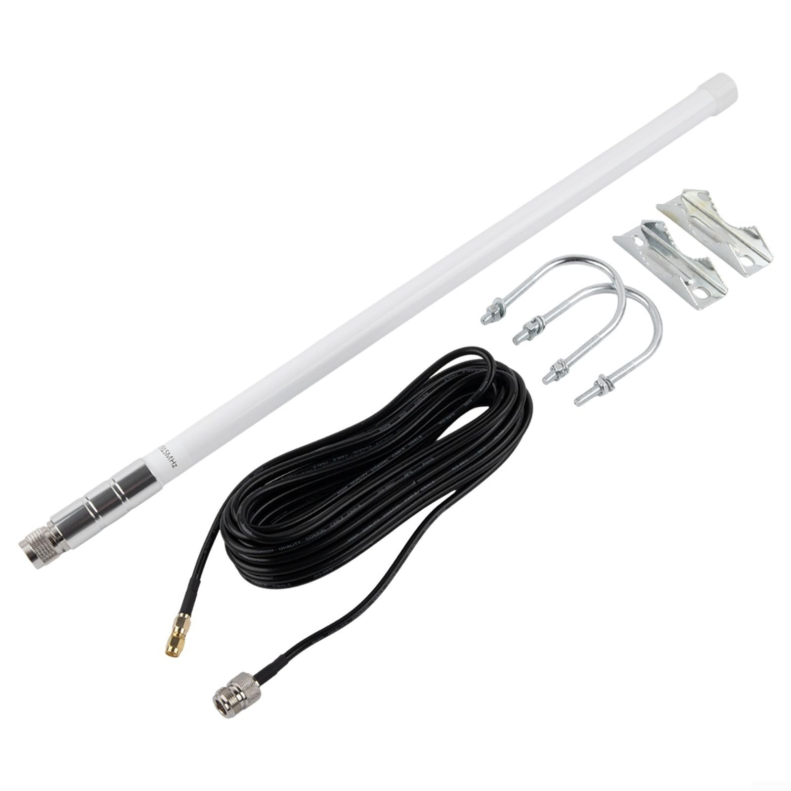Antenna omnidirezionale in fibra di vetro 12DBi per i minatori dell'elio LoRa, 860-930MHz per il connettore N-maschio e cavo RG58 di 8M per Bobcat per la lunga autonomia all'aperto di RAK
