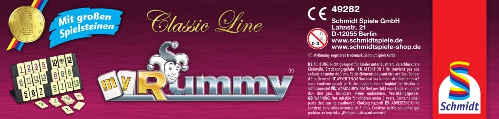 Schmidt Spiele 49282 - Classic Line MyRummy, Legespiel mit großen Spielsteinen – Ansicht 2