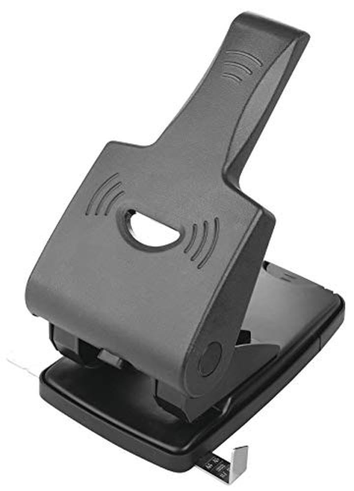Leitz Pratica Perforatrice da Ufficio ad Elevate Prestazioni, Capacità fino a 250 Fogli, Argento, Metallo, Guida di Arresto con Barra di Selezione del Formato, 51820084