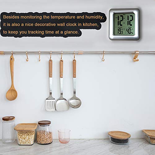 Homemelinda Large Waterproof Bathroom Wall Clock, Big Water Resistant Hanging Shower Clock For Bath Countertop thumb #4