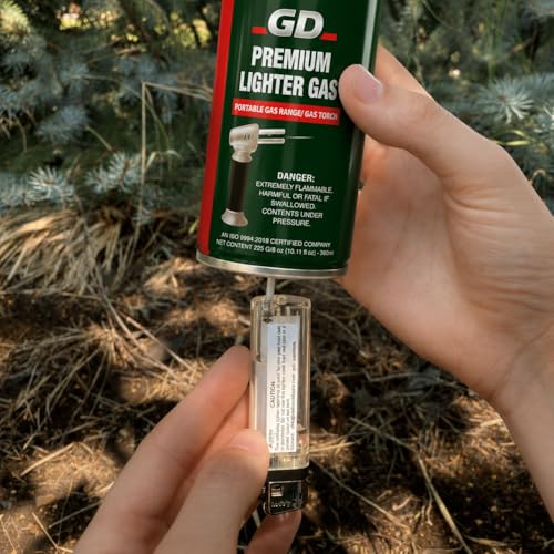 Image of Gadget Deals Combo- Lighter Gas Refill can | Blow Torch | Lighter Refill | Jet Flame Lighter | Flame Torch | Blow Torch for Cooking | Torch Lighter | lightergas refiller(225gm Gas)
