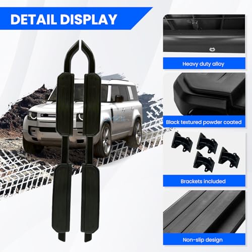 Estribos laterales para Land Rover Defender 110 130 4 puertas miniatura 3