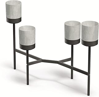 Prosperplast Bloomie Stand with 3 Flowerpot, 55 cm x 125 cm x 81.5 cm Size, Gray