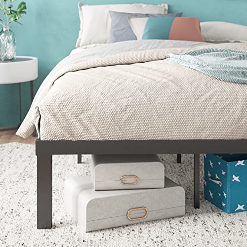 Image of Zinus Luis 16 Inch QuickLock Metal Platform Bed Frame, Mattress Foundation with Steel Slat Support, No Box Spring Needed, Easy Assembly, King