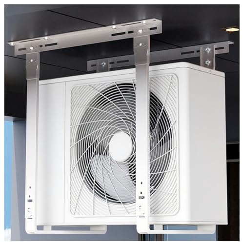 Soporte de aire acondicionado montado en el techo, Soportes de soporte de instalación en la azotea para unidades de condensador de CA, Base de bomba de calor de acero galvanizado de servicio pesado