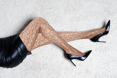 Image of Benefeet Sox Womens Fishnets Girls Fishnet Tights Sexy High Waist Fishnet Stockings Sheer Mesh Hollow Out Pantyhose