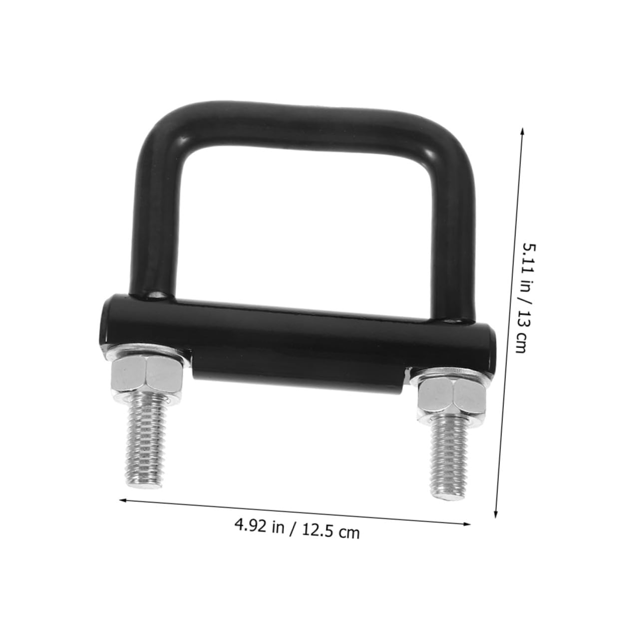 Alipis 2piezas Grillete de Remolque de Metal Negro Resiste el Desgaste Abrazadera Tensora de Enganche Antitraqueteo Fijación de Acoplador de Remolque para Uso Seguro Carretera