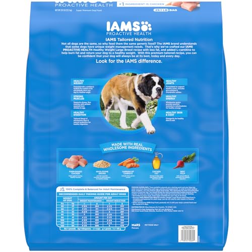 Iams 19014700691 Proactive Health Healthy Weight Control Large Breed Adult Dry Dog Food thumb #1
