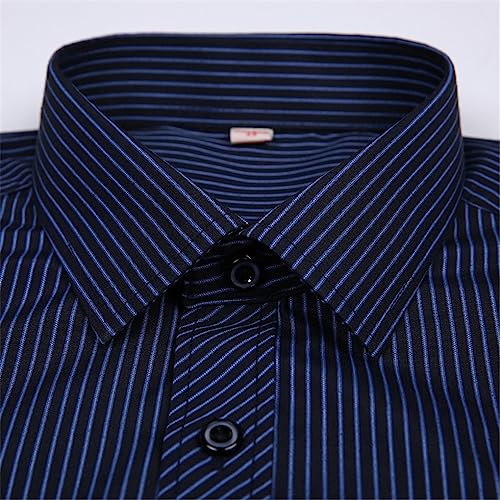 Chemises habillées pour hommes en coupe surdimensionnée à rayures taille 4XL