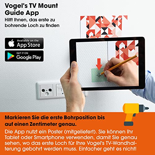 Vogel's Thin 445 schwenkbare TV-Wandhalterung für 26-55 Zoll (66-140 cm) Fernseher, schwenkbar bis zu 180°, neigbar, max. 18 kg, max. VESA 400 x 400, ultradünne TV Halterung, TÜV-Zertifiziert – Bild 6