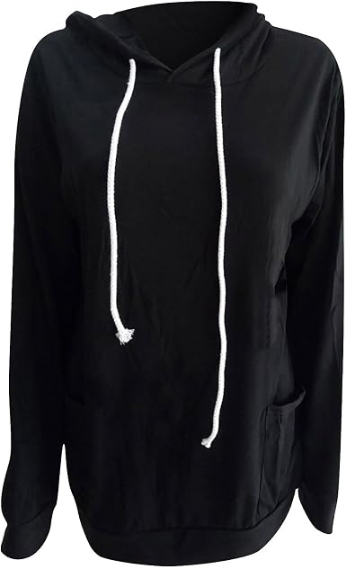 Amazon.com: BZSHBS Sudaderas delgadas para las mujeres de manga larga  camisetas con capucha con cordón ligero jersey sudadera : Ropa, Zapatos y  Joyería