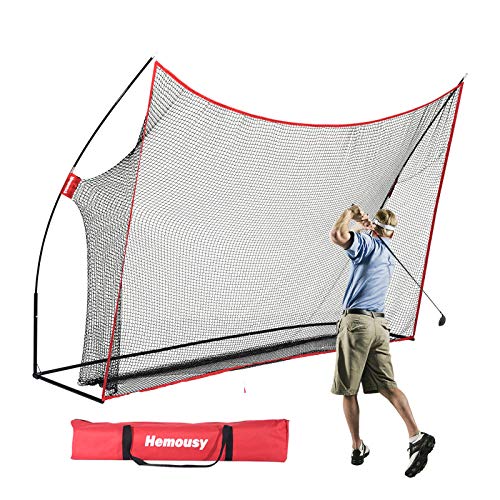 wowspeed Golf Practice Hitting Net-Portable Golf Hitting Net,Perfect Golf Net for Indoor Outdoor Garage Backyard Golf Practice,w/Carry Bag (10' x 7' Golf Net)
