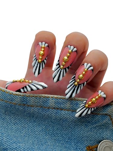 Euphrosyne Press On Nails – 10pcs Red Heart Y2K Fake