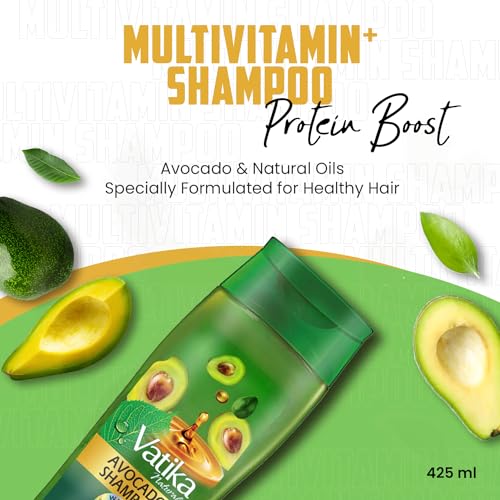 Vatika Naturals Avocado Oil Shampoo - 425ml | Protein Boost with Avocado & Natural Oils | Specially Formulated For Healthy Hair - Image 4
