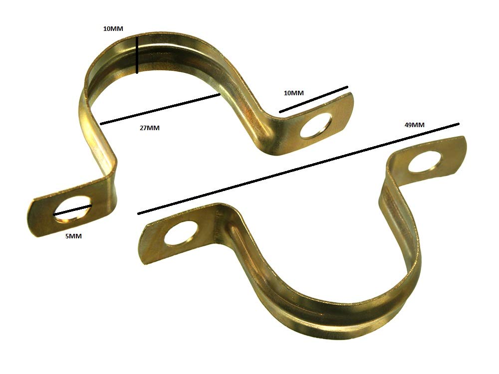 Lot de 100 bandes de selle en cuivre pour tuyauterie de 22 mm – Support de plomberie sécurisé