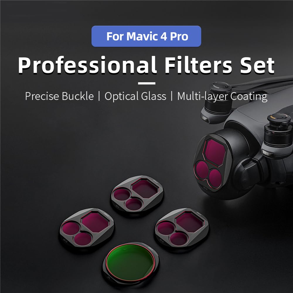 Zestaw filtrów ND i CPL do DJI Mavic 4 Pro, obiektyw kamery o neutralnej gęstości, filtr ND do akcesoriów do dronów DJI Mavic 4 Pro (CPL/ND8/32/64)
